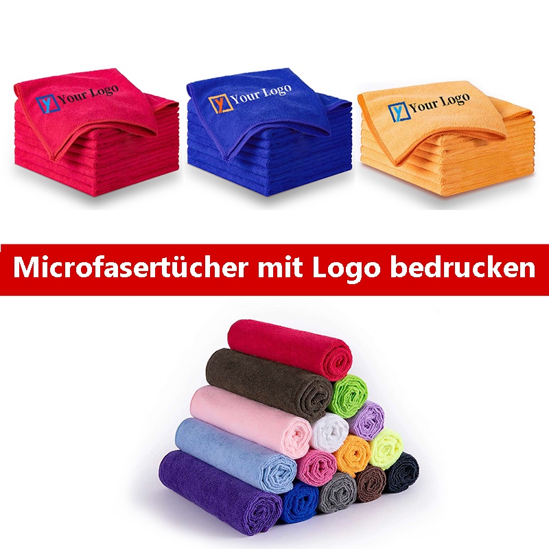 Microfasertücher mit eigenem Logo bedrucken – 1aWerbeartikel.com