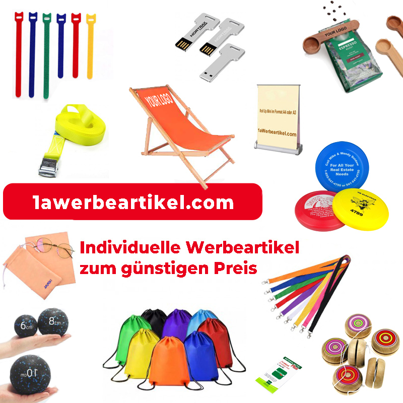 Werbeartikel mit Logo günstig bedrucken – 1aWerbeartikel.com