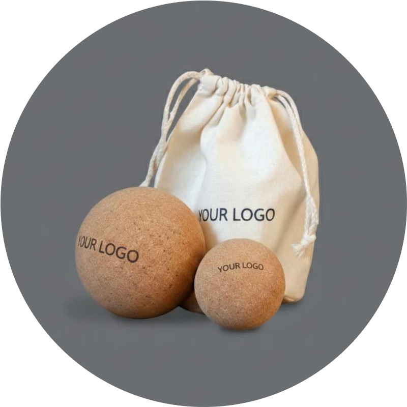 	Faszienball aus Kork mit Logo gravieren