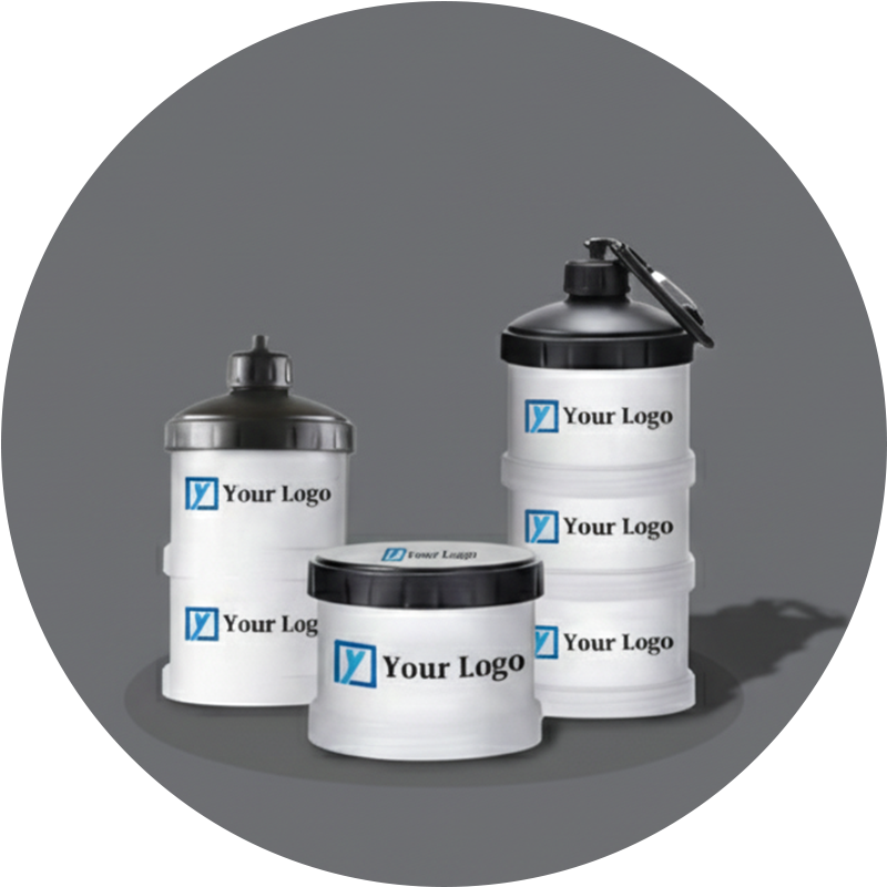 	Protein-Aufbewahrungsbox mit Trichter individuell bedrucken lassen