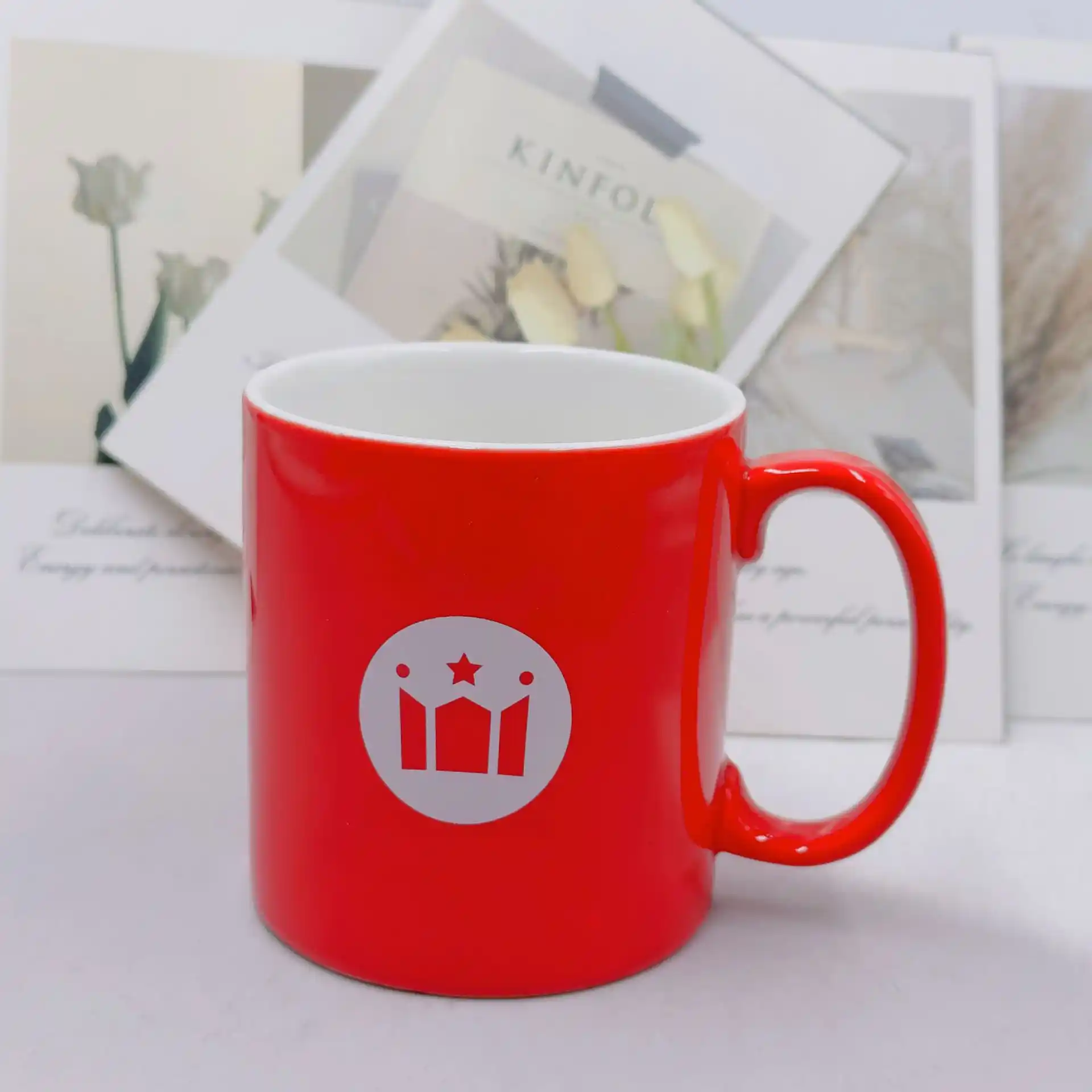 	Weiße Keramiktasse bedrucken lassen