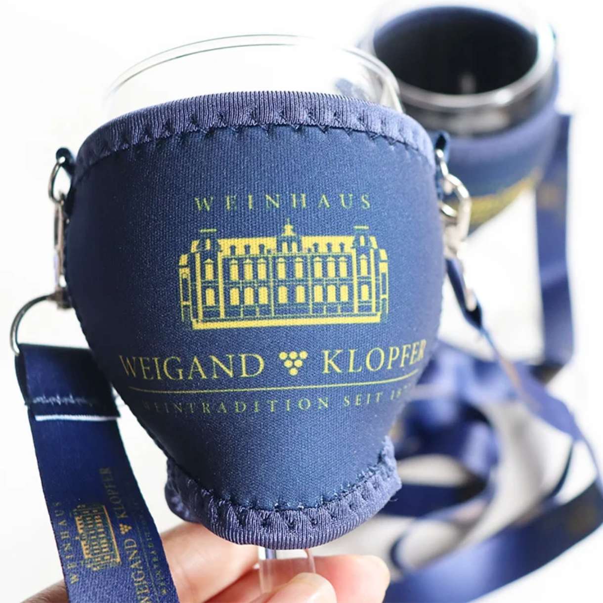 	Weinglashalter zum umhängen Neopren