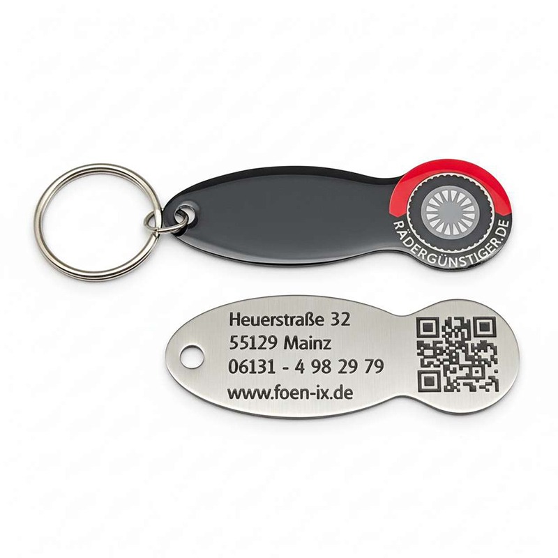 Multifunktionaler Schlüsselanhänger Werbeartikel Einkaufswagenchip Flaschenöffner Werbeartikel