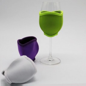 Neopren Weinglashalter bedrucken | Weinglashalter mit F...