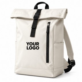 Rolltop Rucksack als Werbegeschenk mit Firmenlogo bedru...