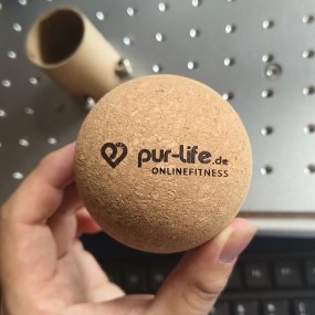 Korkball für Massage mit Logo bedrucken als Werbeartike...
