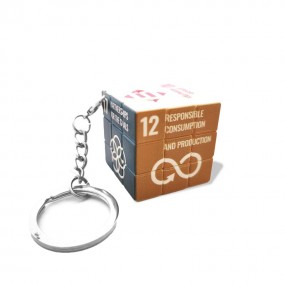 Zauberwürfel Schlüsselanhänger 3x3 mit Logo gestalten