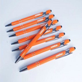 Kugelschreiber mit Touchpen aus Metall bedrucken