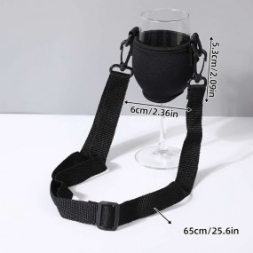 Weinglashalter Neopren zum Umhängen bedrucken mit Logo