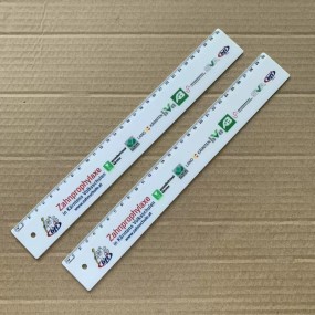 30 cm Lineale （Loch im Lineal） mit eigenem Logo bedruck...