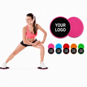 Fitness Gleitpads als Werbeartikel mit Logo für Unterne...