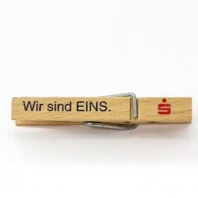 Holz Wäscheklammern mit Logo-Branding ｜ Holz Wäscheklam...