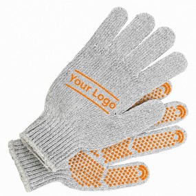 Handschuhe mit Noppen und Logo personalisieren