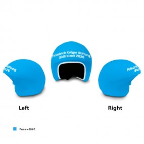 Skihelm Überzug bedrucken