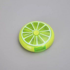 Medikamentenbox 7 Fächer rund – Werbemittel mit eigenem...