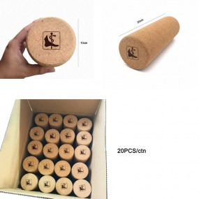 Faszienrolle aus Kork mit Logo gravieren lassen als Wer...