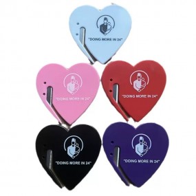 Brieföffner Herzform（7,0*6,8*0,3cm) individuell bedruck...