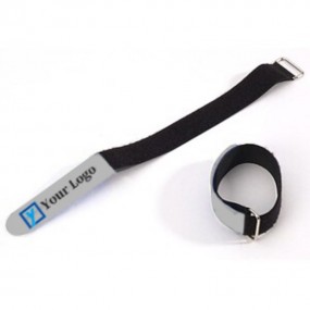 Klettband mit Metallöse individuell mit Logo bedrucken