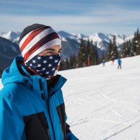 Personalisierte Stirnbänder für Wintersport bedrucken l...