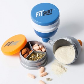Protein-Aufbewahrungsbox mit Trichter bedruckt mit Ihre...