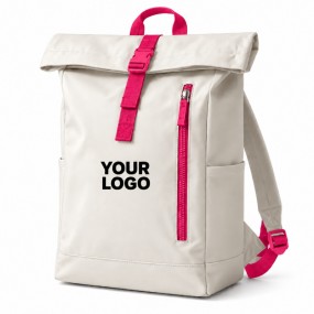 Rucksack mit Logo bedrucken – moderner Rolltop Rucksack
