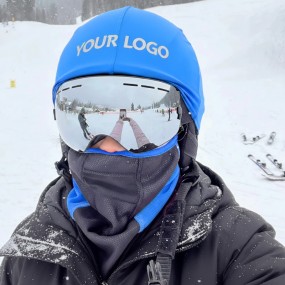 Skihelmüberzug mit Firmenlogo – Perfekt für Skivereine ...
