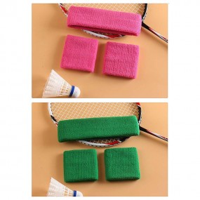 Schweißbänder und Stirnband mit Logo als Werbeartikel