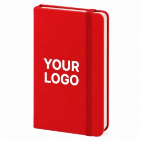 Notizbuch mit Gummiband personalisieren | Werbegeschenk...