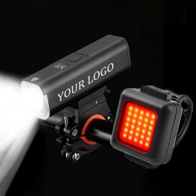 Fahrradbeleuchtung Set als Werbeartikel mit Logo