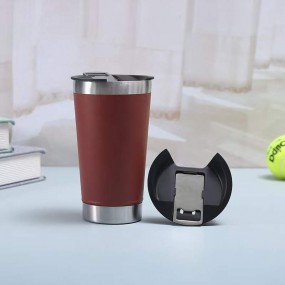 Thermobecher 600 ml mit Logo | Personalisierter Edelsta...