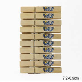 Holz Wäscheklammern mit Logo bedrucken lassen - Wäschek...