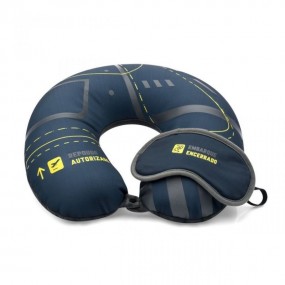 Memory Foam Reise-Nackenkissen mit Augenmaske individue...