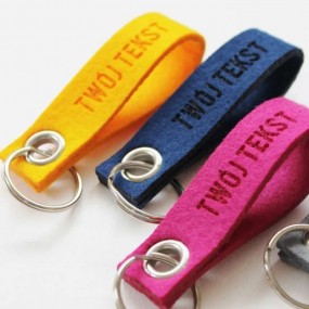 Filz Schlüsselanhänger mit Logo bedrucken - Filz Schlüs...