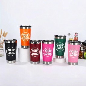 Thermobecher 600 ml mit Logo | Personalisierter Edelsta...