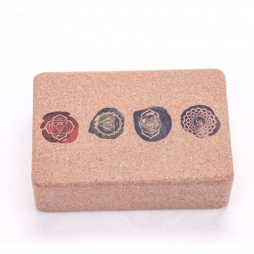 Faszienblock aus Kork mit Logo als Werbeartikel - Korkp...