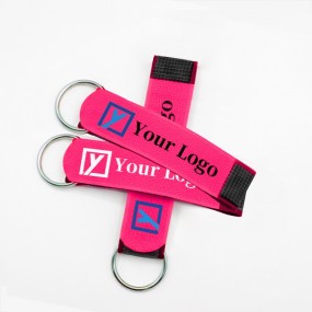 Hochwertige Werbeartikel: Schlüsselanhänger mit Klettve...