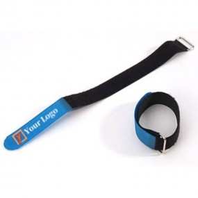 Klettband mit Metallöse bedruckt für Kabelbinder / Befe...