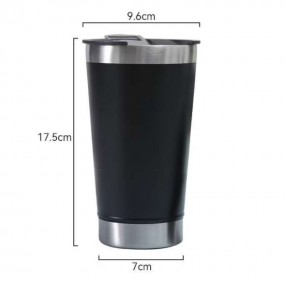 Thermobecher 600 ml mit Logo | Personalisierter Edelsta...