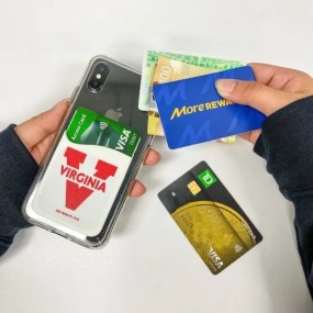 Selbstklebend Handy Kartenhalter Hülle mit Logo bedruck...