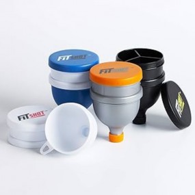 Protein-Aufbewahrungsbox mit Trichter bedruckt mit Ihre...