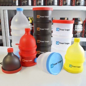 Tragbare Protein Pulver behälter Box Trichter mit Ihrem...